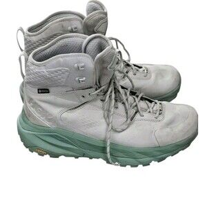 Hoka One One Kaha Gore-Tex GTX Celadon Tint Basil Hiking Boots Men's Size 12 W